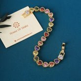 Rainbow Heart Bracelet